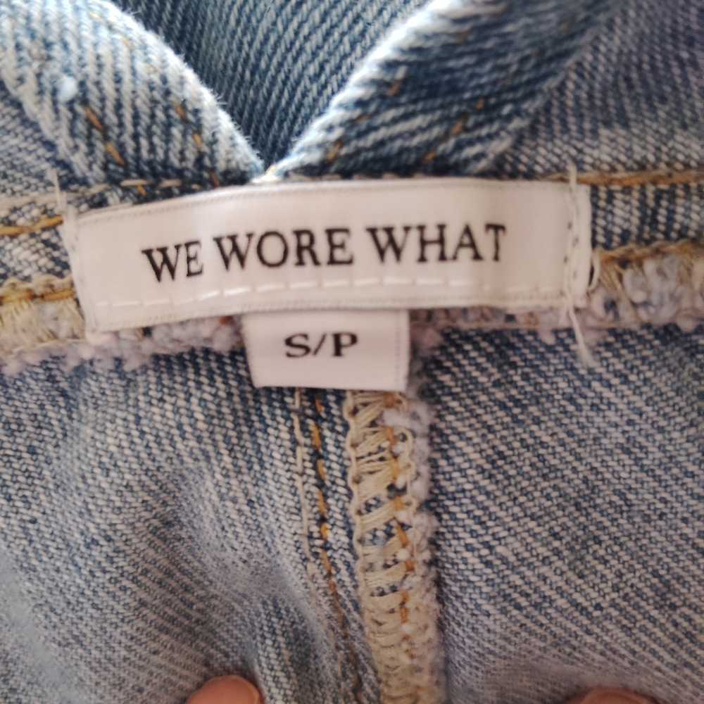 WE WORE WHAT Light Wash Denim Overalls - Small - Picture 12 of 12